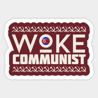 Woke Communist Sticker